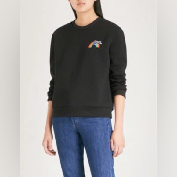 ❌SOLD❌ Maje - Dream Tomorrow Sweat in Black. Gently worn. Size Small - Picture 1 of 6